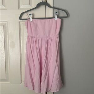 Cotton Candy Blush Pink Strapless Dress